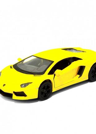 Машинка kinsmart кт 5370 matte lamborghini avendtor lp700-4 жовта