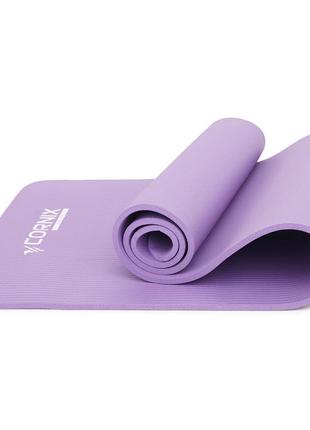 Коврик спортивный cornix nbr 183 x 61 x 1 cм для йоги и фитнеса xr-0011 violet poland4 фото