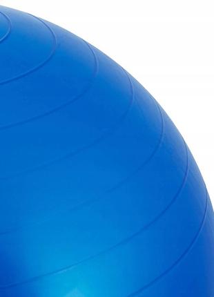М'яч для фітнесу (фітбол) springos 85 см anti-burst fb0009 blue poland7 фото