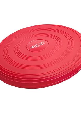 Балансировочная подушка-диск 4fizjo med+ 33 см (сенсомоторная) массажная 4fj0052 red poland5 фото