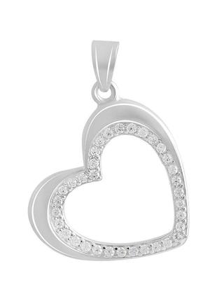 Серебряная подвеска с фианитами (2138297)