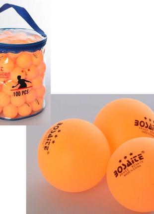 Кульки для настільного тенісу ms 2201, у сумці 100 шт (жовтогарячий)