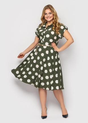 Платье muar альмира 54 хаки 0279