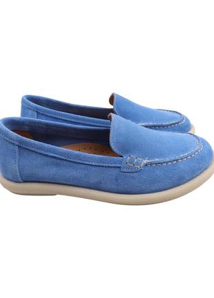 Туфли женские aquamarin голубые натуральная замша, 40