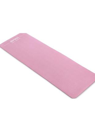 Килимок (мат) для йоги та фітнесу gymtek nbr 1 см рожевий5 фото