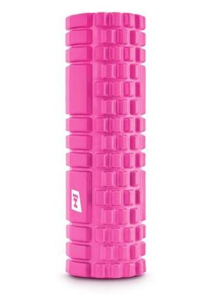 Ролер масажер (валик, ролик) hop-sport eva 45 см рожевий3 фото