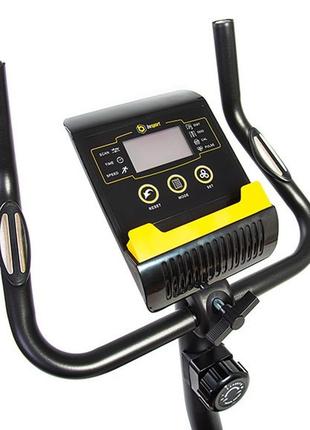 Велотренажер магнитный besport bs-1006b gainer черно-желтый, кардиотренажер велотренажер для дома до 125 кг8 фото