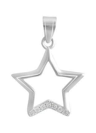 Серебряная подвеска с фианитами (2139034)