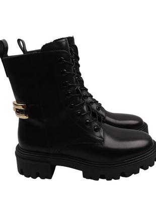 Черевики жіночі basconi чорні натуральна шкіра, 38