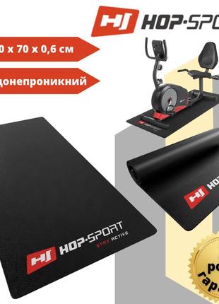 Коврик под тренажер, мат защитный водонепроницаемый hop-sport hs-c016fm 160х70 см из нескользкого pvc