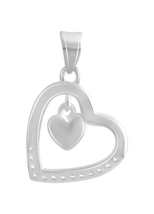 Серебряная подвеска с фианитами (2138983)