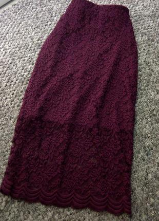 Юбка миди из гипюра для изысканных 7