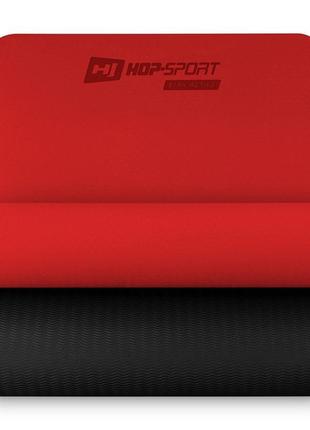 Мат для фітнесу та йоги hop-sport tpe 0,6 см hs-t006gm червоний2 фото