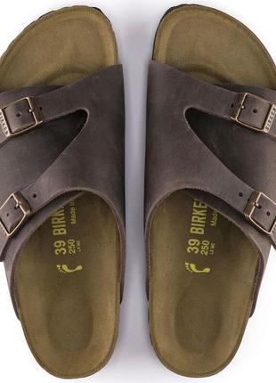 Сланцы birkenstock zurich коричневые. оригинал2 фото