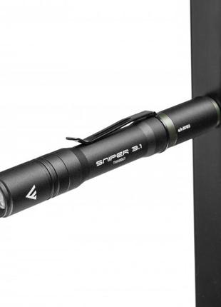 Фонарь тактический с выдвижной линзой mactronic sniper 3.1 (130 lm) usb rechargeable magnetic (thh0061)7 фото