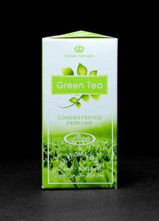 Арабские масляные духи green tea (зеленый чай) al-rehab 6 мл1 фото