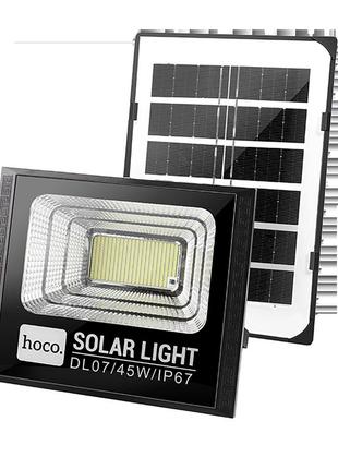 Лампа-прожектор із сонячною панеллю hoco dl07 45w