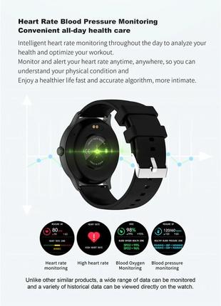 Женские сенсорные умные смарт часы smart watch nh004g золотистые. фитнес браслет трекер с тонометром5 фото