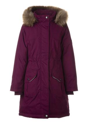 Куртка - парка зимняя для девочек huppa mona 2 бордовый, р.146 (12200230-80034-146)
