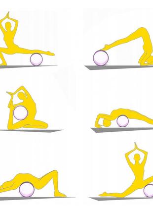 Колесо для йоги та фітнесу 4fizjo dharma xxl 4fj0131 yellow poland2 фото