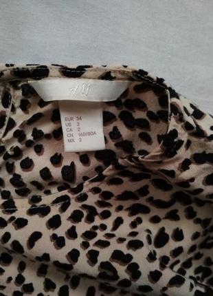 Блузка в леопардовий принт h&m4 фото