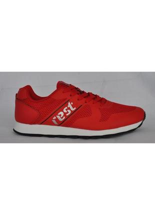 Акція! кросівки весняні - літні текстиль сітка червоні  розміри 42, 44, 45  restime 20123