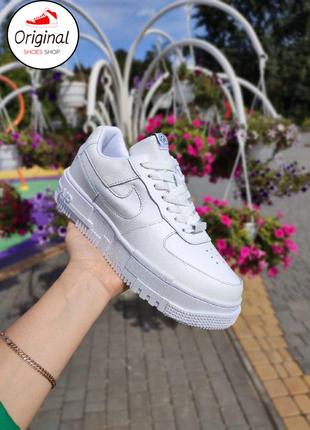 Женские кроссовки nike air force 1 pixel white
