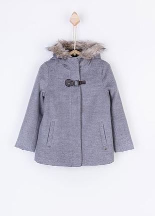 Пальто сіре з капішоном tiffosi