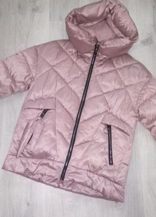 Куртка женская розовая1 фото