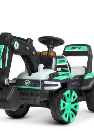 Детский электромобиль трактор bambi racer m 4838br-15 бирюзовый