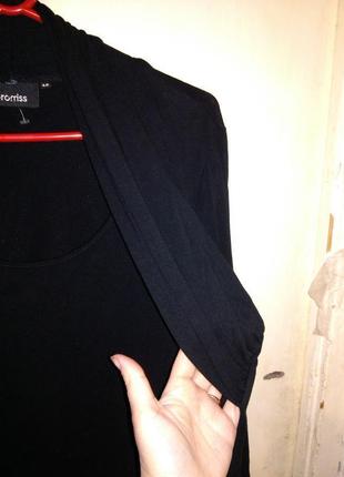Стрейч-трикотажная,оригинальная блузка с "болеро",большого размера,promiss2 фото