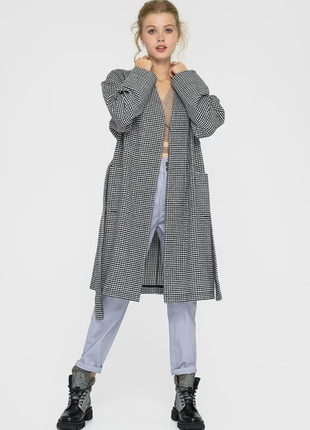 Трикотажний тренч/подовжений кардиган 20-22 розміру