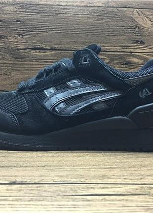 Кроссовки asics gel respector "black sail"3 фото