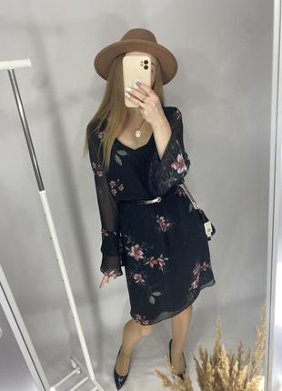 Платье в цветочный принт 2