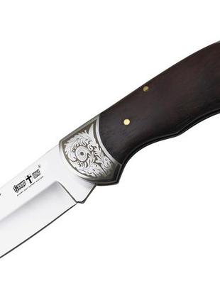 Нож складной классический с деревянной рукоятью grand way 5188 ewp