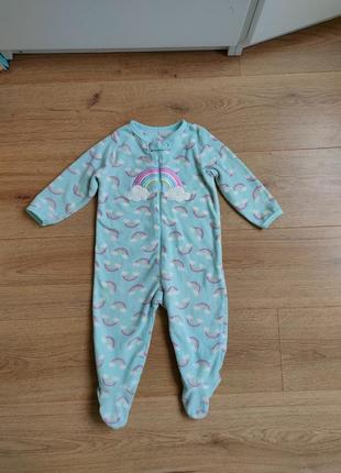 Primark baby флисовый человечек, слип флисовая пижама1 фото