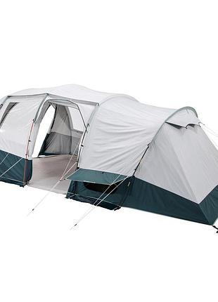Туристическая палатка с тамбуром quechua seconds f&b шестиместная трехкомнатная...