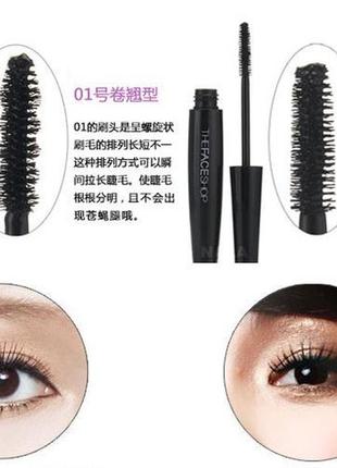 The face shop freshian big mascara тушь для ресниц curling водостойкая подкручивающая2 фото