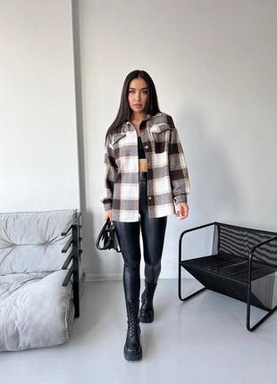 Сорочка на гудзиках, колір - чорний та шоколад, розміри s,m,l