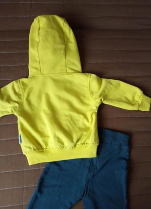 Детский спортивний костюм на мальчика repanda 62/68 см кофта штаны капюшон спортивка 3-6 мес весна6 фото