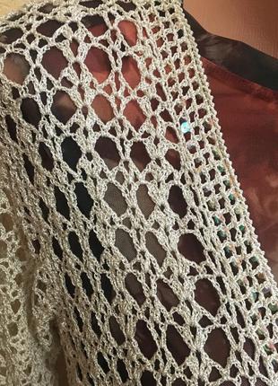 Ажурная кофта--размер 12\14 5