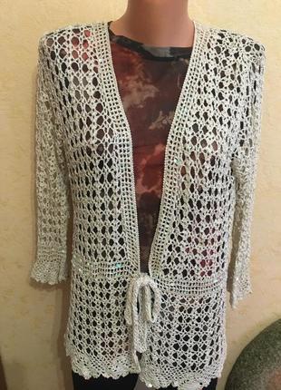 Ажурная кофта--размер 12\14