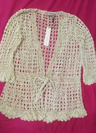 Ажурная кофта--размер 12\14 2