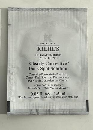 Сыворотка для ровного тона кожи kiehl`s clearly corrective dark spot solution