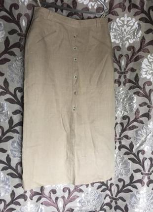 Лляна спідниця