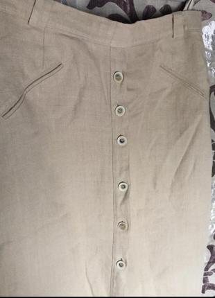 Лляна спідниця4 фото