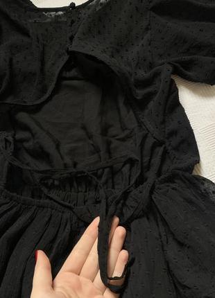 Сукня модний принт чорна6 фото