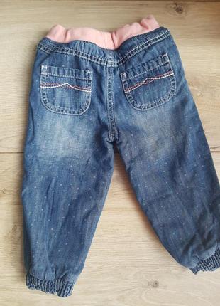 Теплые джинсы на флисе mothercare2 фото