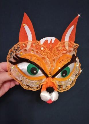 Костюм лисичка карнавальна маска обруч лисиця