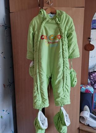 Комбинезон фиренный chicco. рост 74(12).